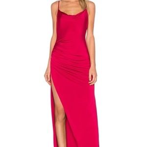NBD Take it All Maxi Dress Berry Red